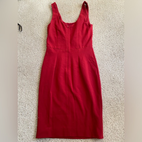 Diane Von Furstenburg Geovanna red sheath dress Rubiate - Picture 3 of 7